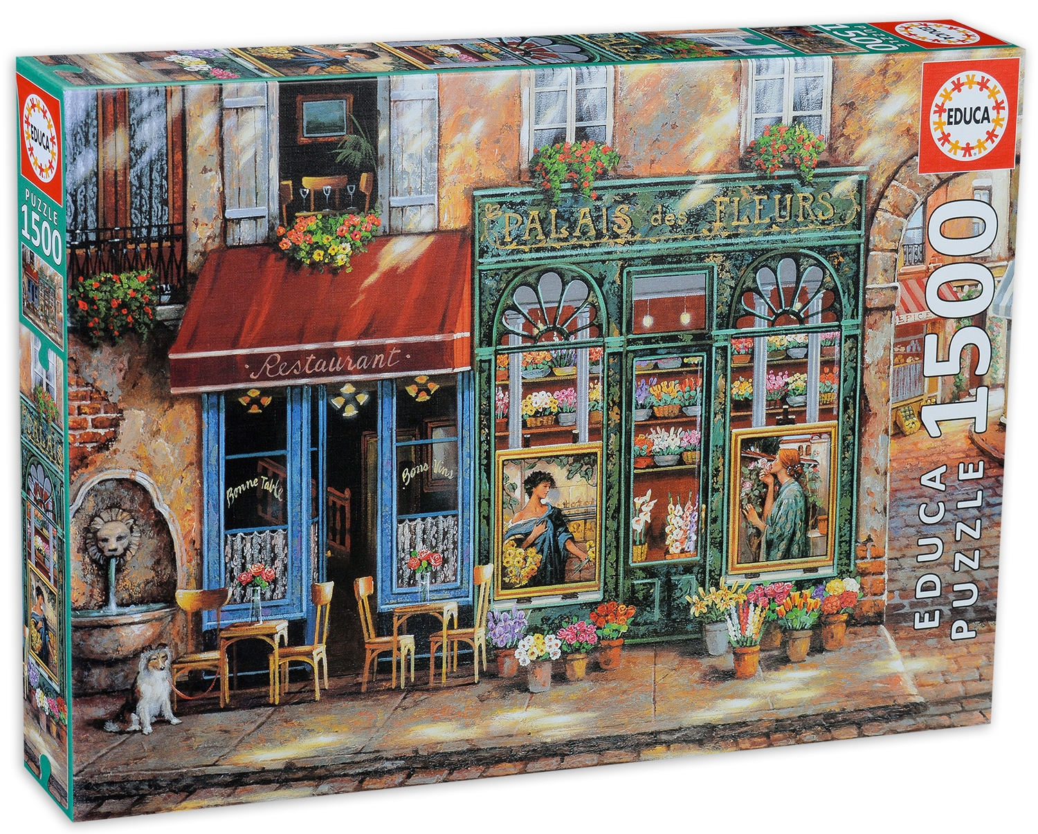 Пъзел Educa от 1500 части - Дворецът на цветята