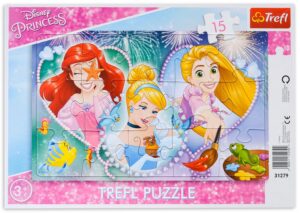 Пъзел Trefl от 15 части - Усмихнати принцеси