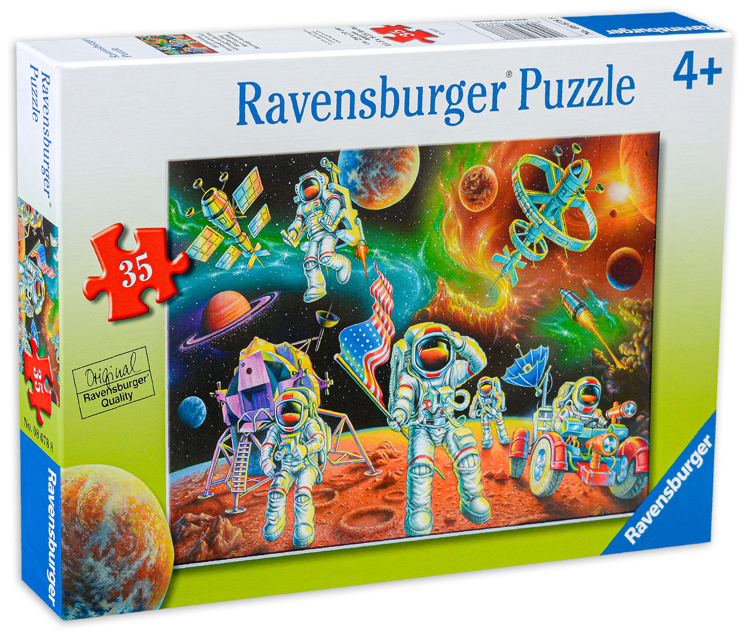 Пъзел Ravensburger от 35 части - Лунно пътешествие