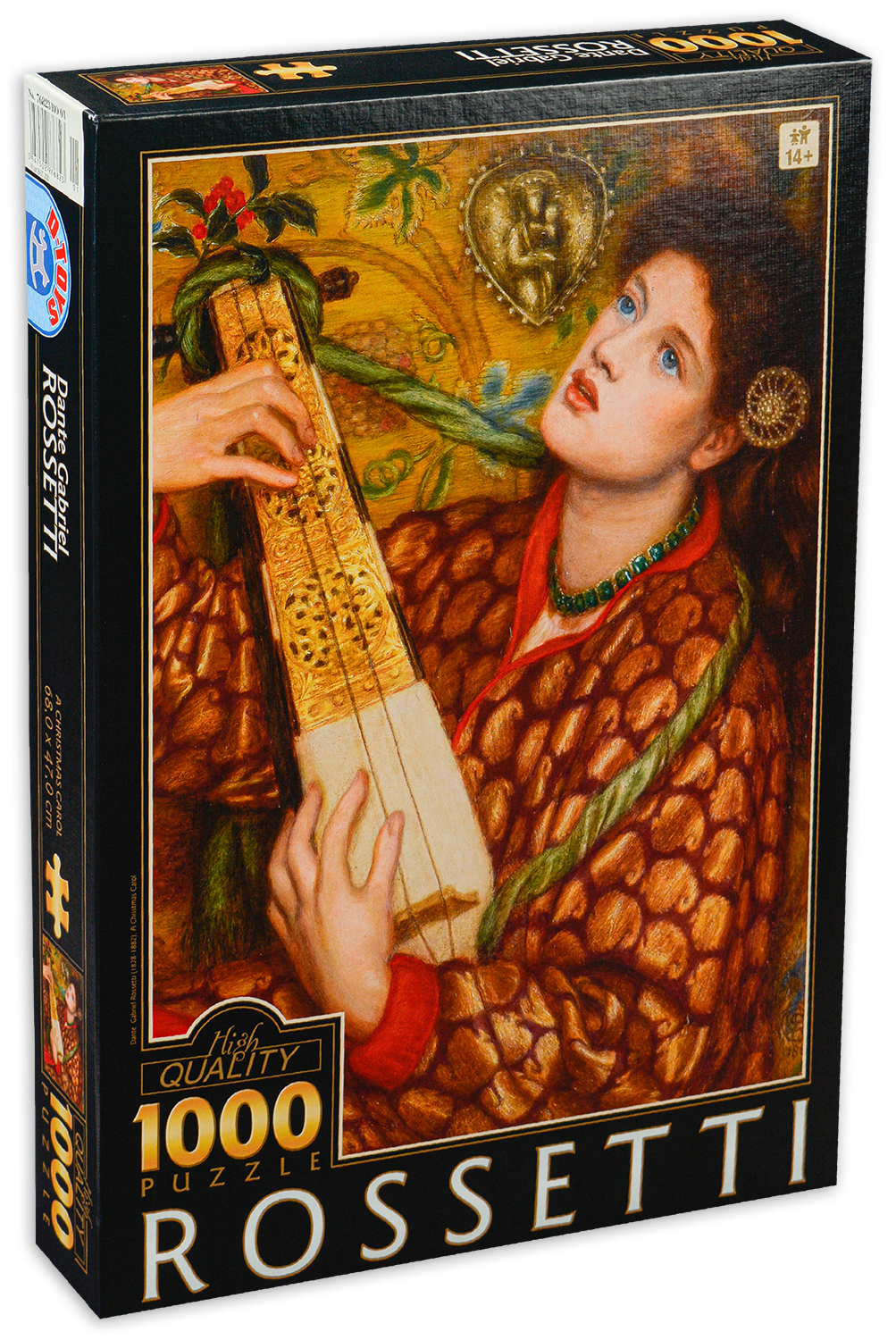 Пъзел D-Toys от 1000 части - Коледна песен, Данте Габриел Росети