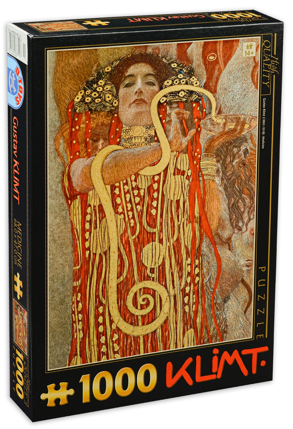 Пъзел D-Toys от 1000 части - Лекарство, Густав Климт