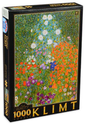 Пъзел D-Toys от 1000 части - Градина с цветя, Густав Климт