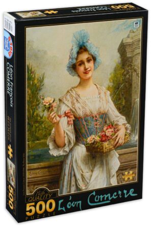 Пъзел D-Toys от 500 части - Продавачката на цветя, Леон Франсоа Комер