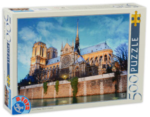 Пъзел D-Toys от 500 части - Катедралата Нотр Дам, Париж, Франция