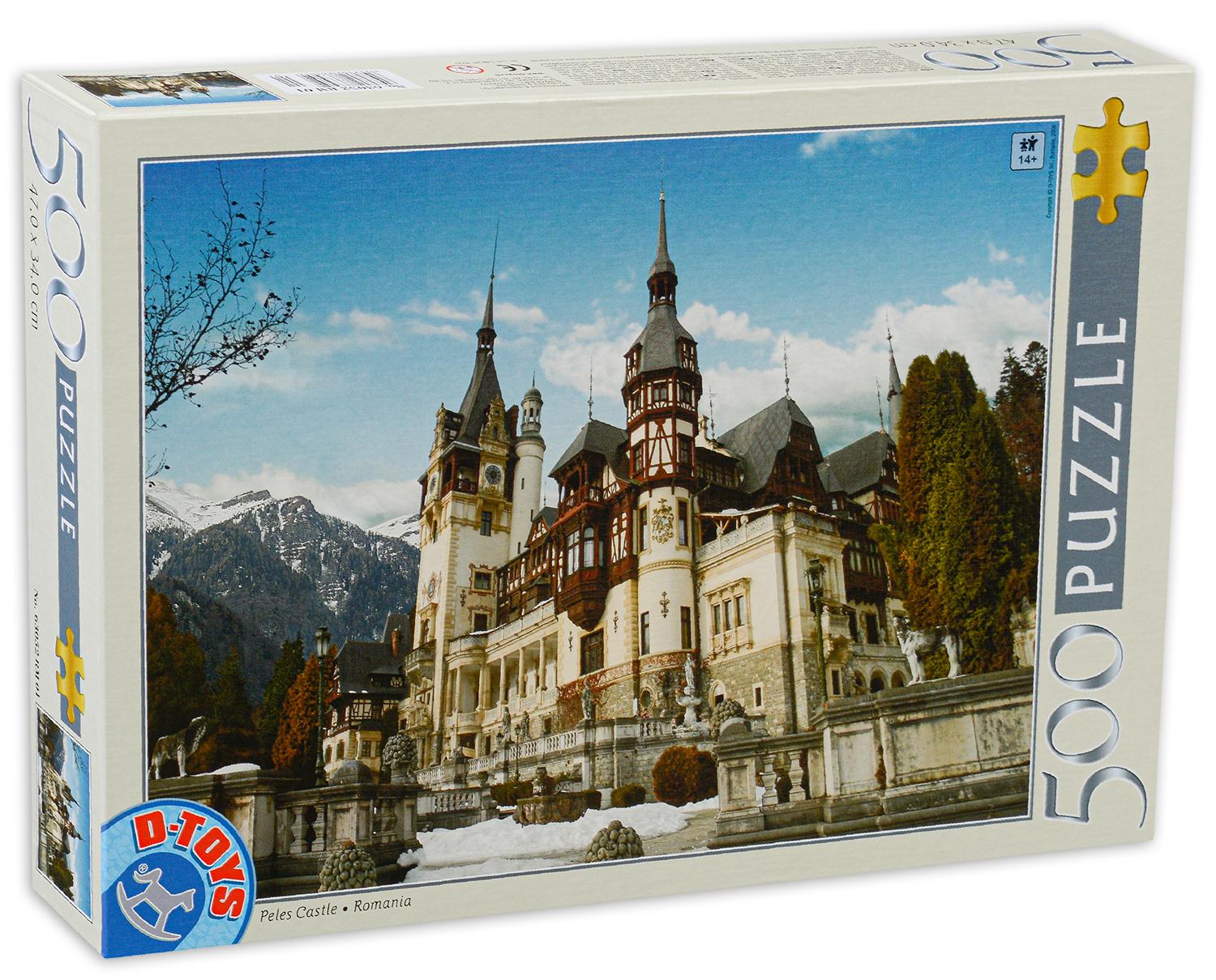 Пъзел D-Toys от 500 части - Замъкът Пелес, Румъния