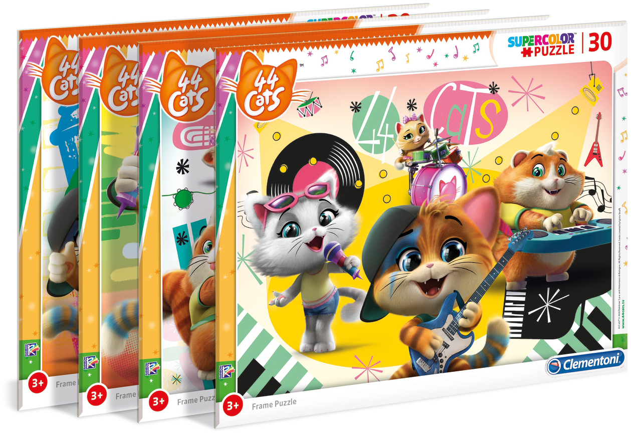 Пъзел Clementoni от 30 части - 44 Cats, асортимент