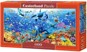 Панорамен пъзел Castorland от 600 части - Под водата, Адриан Честърман