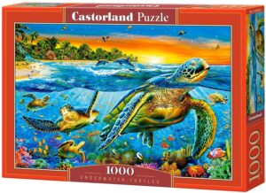 Пъзел Castorland от 1000 части - Подводни костенурки