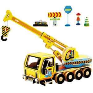 Дървен 3D пъзел Robo Time от 74 части - Кран