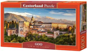 Панорамен пъзел Castorland от 600 части - Гледка от Алхамбра