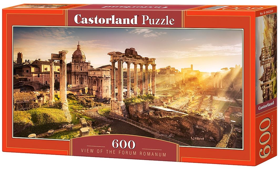 Панорамен пъзел Castorland от 600 части - Поглед към Римския форум