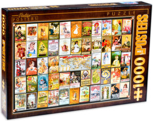 Пъзел D-Toys от 1000 части - Винтидж плакати, Чай