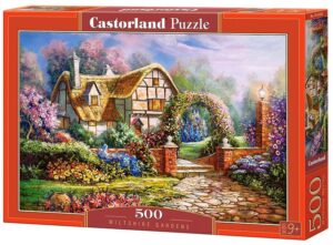 Пъзел Castorland от 500 части - Уилтшърските градини, Карл Валенте