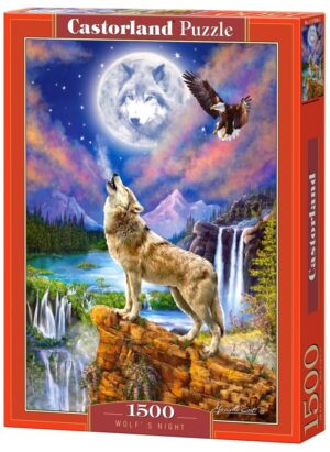 Пъзел Castorland от 1500 части - Нощта на вълка, Марчело Корти