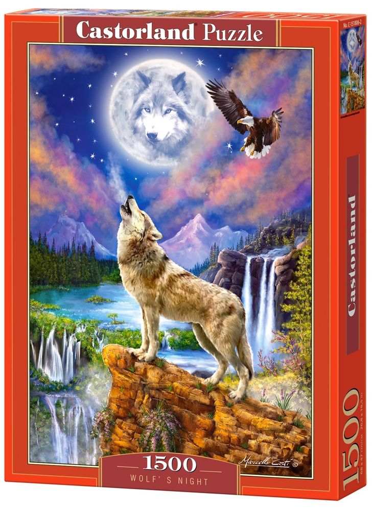 Пъзел Castorland от 1500 части - Нощта на вълка, Марчело Корти