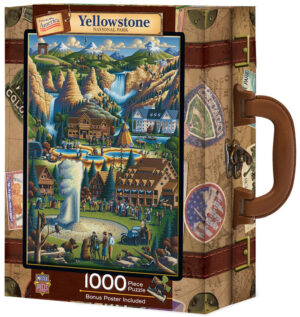 Пъзел в куфарче Master Pieces от 1000 части - Йелоустоун, Ерик Доудъл